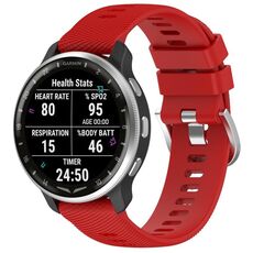 Per cinturino in silicone con trama incrociata Garmin D2 Air X10 da 43 mm (rosso)