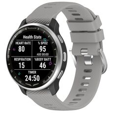 Per cinturino in silicone con trama incrociata Garmin D2 Air X10 da 43 mm (grigio chiaro)