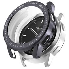 Per Xiaomi Watch S3 Pacchetto completo Custodia protettiva per orologio elettrolitico in TPU (grigio scuro)