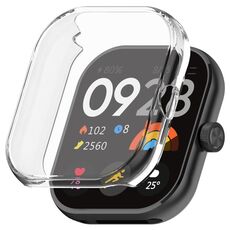 Per Redmi Watch 4 Custodia protettiva per orologio elettrolitico in TPU con pacchetto completo (trasparente)