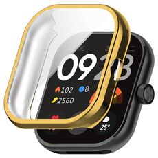 Per Redmi Watch 4 Custodia protettiva per orologio elettrolitico in TPU con pacchetto completo (oro)