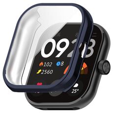 Per Redmi Watch 4 Custodia protettiva per orologio elettrolitico in TPU con pacchetto completo (blu notte)