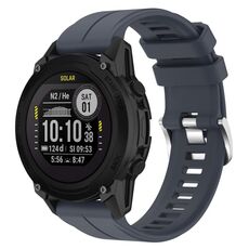 Per cinturino in silicone tinta unita Garmin Descent G1 Solar Letel da 22 mm (blu roccia)