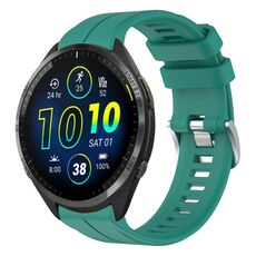 Per cinturino in silicone tinta unita Garmin Forerunner 965 da 22 mm (verde)
