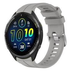 Per cinturino in silicone tinta unita Garmin Forerunner 965 da 22 mm (grigio chiaro)