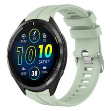 Per cinturino in silicone tinta unita Garmin Forerunner 965 da 22 mm (verde chiaro)