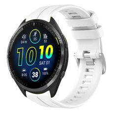 Per cinturino in silicone tinta unita Garmin Forerunner 965 da 22 mm (bianco)