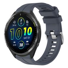 Per cinturino in silicone tinta unita Garmin Forerunner 965 da 22 mm (blu roccia)