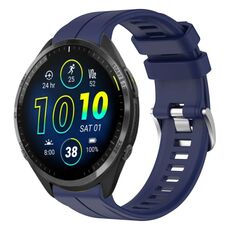 Per cinturino in silicone tinta unita Garmin Forerunner 965 da 22 mm (blu notte)