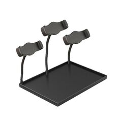 Pallet per scaffali multifunzionale per microfono, supporto per scheda audio, supporto live per telefono cellulare, specificazione: vassoio + 3 posizioni della fotocamera