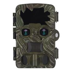 H8201 Telecamera a infrarossi a doppio obiettivo 4K Telecamera esterna per monitoraggio di visione notturna HD da 32 MP Telecamera per campo animale (Camouflage)