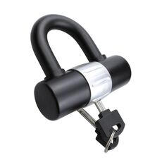 Blocco freno a disco antifurto per bicicletta con batteria per moto a forma di U. Blocco freno a disco