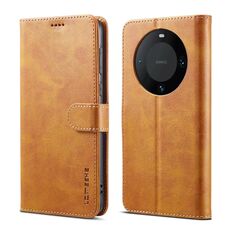 Custodia per telefono in pelle texture di vitello per Honor X50 LC.IMEEKE (marrone)