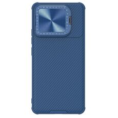 Per Xiaomi Redmi K70/K70 Pro NILLKIN Custodia per telefono a specchio con texture CD a specchio nero (blu)