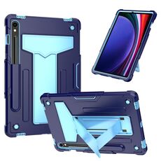 Custodia per tablet PC ibrida in silicone robot per Samsung Galaxy Tab S9 FE / S9 T (blu navy blu)