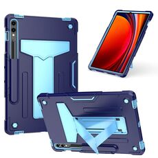 Custodia per tablet PC ibrida in silicone robot per Samsung Galaxy Tab S9 FE+ / S9+ T (blu navy blu)
