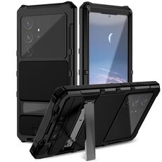 Per Samsung Galaxy S24 Ultra 5G R-JUST Life Custodia per telefono impermeabile antipolvere antiurto (Nero)