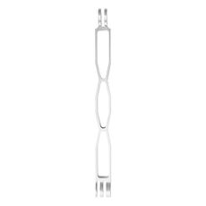 Estensore con impugnatura cava per braccio di prolunga in alluminio da 20 cm (argento)