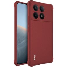 Per Xiaomi Poco X6 Pro 5G/Redmi K70E 5G imak antiurto Airbag Custodia in TPU per telefono (rosso opaco)