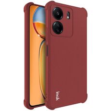 Per Xiaomi Poco C65 4G/Redmi 13C 4G imak custodia in TPU antiurto con airbag (rosso opaco)