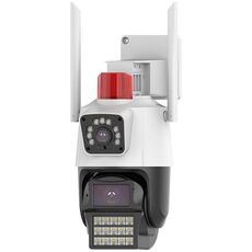 La doppia fotocamera WiFi QX87 da 4 MP supporta l'interfono vocale bidirezionale e il rilevamento di umanoidi (spina UK)