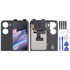 Schermo secondario LCD originale per OPPO Find N2 Flip con digitalizzatore assemblaggio completo (nero)