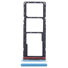 Per Tecno Spark 7T Vassoio scheda SIM + Vassoio scheda SIM + Vassoio scheda Micro SD (Blu)