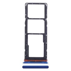 Per Tecno Pop 5 LTE Vassoio scheda SIM + Vassoio scheda SIM + Vassoio scheda Micro SD (Blu scuro)