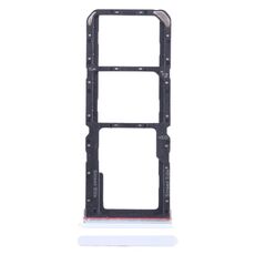 Per Tecno Spark 10 Pro KI7 Vassoio scheda SIM + Vassoio scheda SIM + Vassoio scheda Micro SD (Bianco)