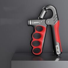 Esercitatore per muscoli del braccio rinforzante per impugnatura regolabile da 5-100 kg, specifiche: contatore elettronico rosso