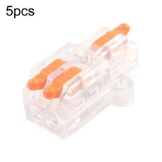 D1-2T Morsettiera a connessione rapida con splitter per collegamento mini cavo a spinta (arancione)