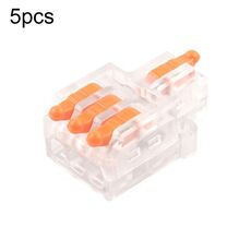 D1-3T Morsettiera a connessione rapida con mini splitter di connessione a cavo di tipo push (arancione)