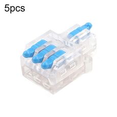 D1-3T Morsettiera a connessione rapida con splitter mini cavo di tipo push (blu)