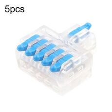 D1-5T Morsettiera a connessione rapida con mini splitter per collegamento a cavo di tipo push (blu)