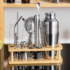 Set da barman in acciaio inossidabile 15 in 1 da 700 ml. Strumenti per barman con shaker per cocktail