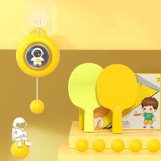 Allenatore di ping pong per bambini al coperto Strumenti di allenamento per la coordinazione occhio-mano, specifiche: set di lusso giallo