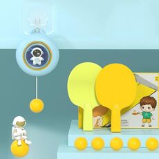 Allenatore di ping pong per bambini al coperto Strumenti di allenamento per la coordinazione occhio-mano, specifiche: set di lusso blu