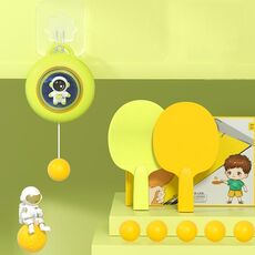 Allenatore di ping pong per bambini al coperto Strumenti di allenamento per la coordinazione occhio-mano, specifiche: set di lusso verde
