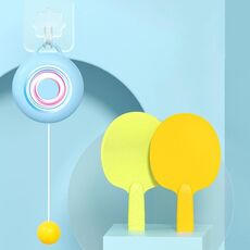 Allenatore di ping pong per bambini al coperto Strumenti di allenamento per la coordinazione occhio-mano, specifiche: blu base