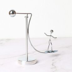 Giocattolo di bilanciamento per sollevamento pesi Hercules, decorazione da tavolo, alto, piccolo, da tavolo, stile: Surfing Prince