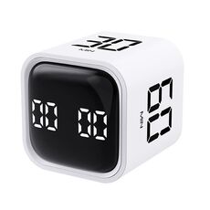 F4 Studio Timer Cucina Cottura Conto alla rovescia Promemoria Sveglia digitale multifunzionale(Bianco)