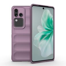 Per vivo S18 5G Magic Shield TPU + custodia per telefono in flanella (viola)