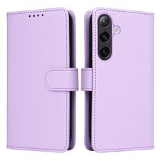 Per Samsung Galaxy S24 5G BETOPNICE BN-005 2 in 1 staccabile imita la custodia in vera pelle per telefono (viola chiaro)