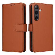 Per Samsung Galaxy S24 5G BETOPNICE BN-005 2 in 1 staccabile imita la custodia in vera pelle (marrone)