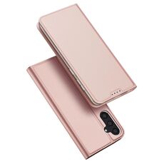 Custodia in pelle flip per Samsung Galaxy S24 5G DUX DUCIS Skin Pro Series (rosa)