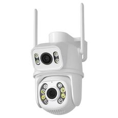 La doppia fotocamera WiFi QX95 da 6 MP supporta l'interfono vocale bidirezionale e il riconoscimento AI (spina AU)