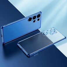 Per Samsung Galaxy S24 Ultra 5G SULADA Custodia per telefono in TPU satinato galvanico (blu)