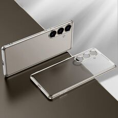 Per Samsung Galaxy S24+ 5G SULADA Custodia per telefono in TPU satinato galvanico (grigio)