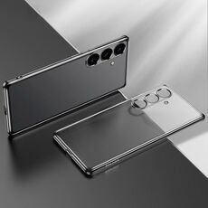 Per Samsung Galaxy S24 5G SULADA Custodia per telefono in TPU satinato galvanico (nero)