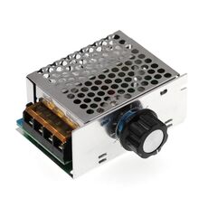 Regolatore di tensione elettronico SCR, dimmer, regolazione della velocità, regolazione della temperatura, con alloggiamento del fusibile